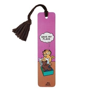 Vintage 70s Garfield Bookmark Save Place Teddy, Jim Davis Antioch USA 1978 H-397